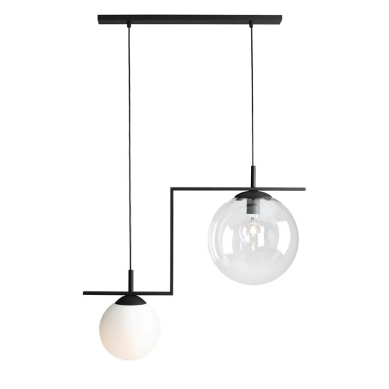 Modernus pakabinamas šviestuvas „Tora“ 2 BLACK MIX