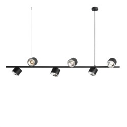Modernus pakabinamas šviestuvas  BOT 6 BLACK