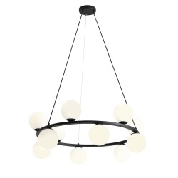 pakabinamas šviestuvas KRONE 12 BLACK