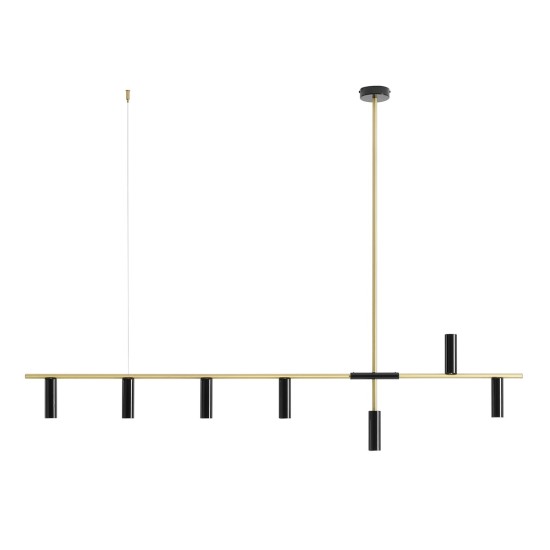 PAKABINAMAS ŠVIESTUVAS LEMPAS TREVO 7 BLACK BRASS PAKABINAMAS ŠVIESTUVAS LEMPAS TREVO 7 BLACK BRASS
