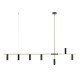 PAKABINAMAS ŠVIESTUVAS LEMPAS TREVO 7 BLACK BRASS PAKABINAMAS ŠVIESTUVAS LEMPAS TREVO 7 BLACK BRASS