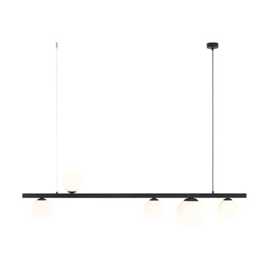 Modernus pakabinamas šviestuvas GARDA 5 BLACK Modernus pakabinamas šviestuvas GARDA 5 BLACK