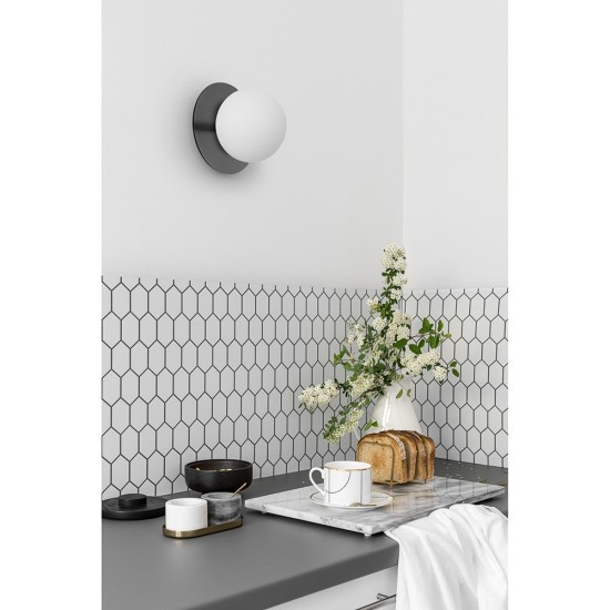 BORRA juodas sieninis šviestuvas / sconce BORRA juodas sieninis šviestuvas / sconce