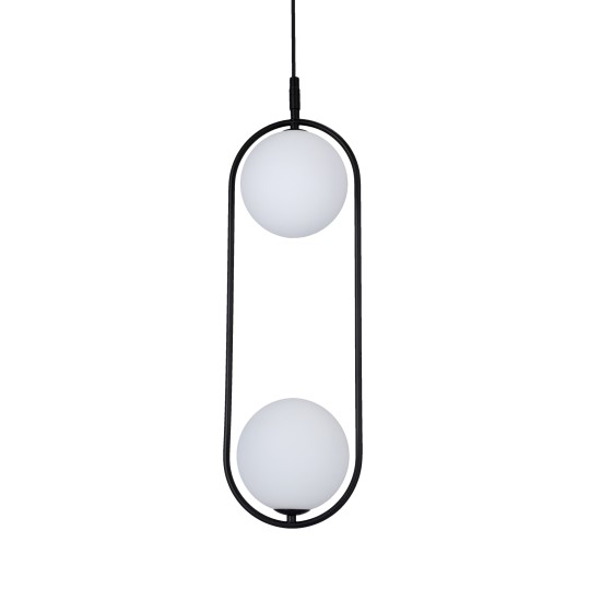 CORDEL pakabinama lempa 2X28W G9 juoda CORDEL pakabinama lempa 2X28W G9 juoda