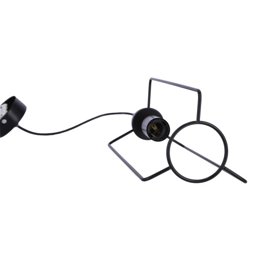 CORD pakabinamas šviestuvas juodas 1X40W E27