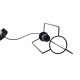 CORD pakabinamas šviestuvas juodas 1X40W E27