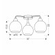 Caldera ceiling lamp  black 3x60w e27 white lampshade