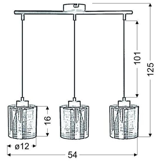 „Cox“ pakabinamas šviestuvas 3x60w E27, auksinis „Cox“ pakabinamas šviestuvas 3x60w E27, auksinis
