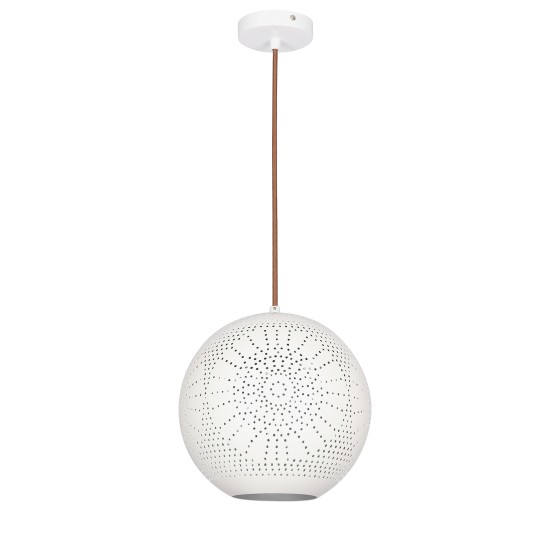 BENE pakabinamas šviestuvas 25 Sphere S 1X60W E27 ažūrinis baltas BENE pakabinamas šviestuvas 25 Sphere S 1X60W E27 ažūrinis baltas