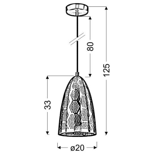 BENE PAKABINAMAS ŠVIESTUVAS 20/33 kūgis 1X60W E27 ažūrinis baltas BENE PAKABINAMAS ŠVIESTUVAS 20/33 kūgis 1X60W E27 ažūrinis baltas