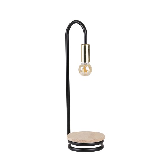 ABI STALINIS ŠVIESTUVAS black golden 1X40W E14