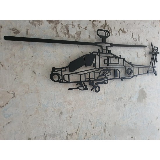 Sienu dekoracija AH-64 Apache