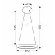 HASHIM pakabinamas šviestuvas  40cm MATINIS TAMSUS AUKSAS 22W LED SKAIDRUS KRISTALAI