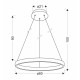 HASHIM pakabinamas šviestuvas 60cm MATINIS TAMSUS AUKSAS 34W LED SKAIDRUS KRISTALAI