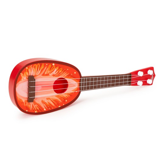 Ukulėlė gitara vaikams, 4 stygų braškė