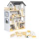 Lėlių namelis su medinių baldų komplektu Eco Toys Lėlių namelis su medinių baldų komplektu Eco Toys