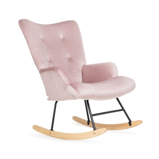 Fotelis MOSS supamoji kėdė rožinė 72x73x92 cm Fotelis MOSS supamoji kėdė rožinė 72x73x92 cm