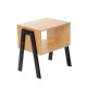 Naktinis staliukas | SLUMBER | bambukas su juodomis kojomis | 42x29x42 cm | 