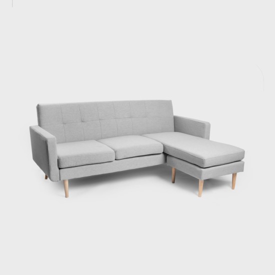 Kampinė sofa| MAMALU | modulinė pilka | 197x82,5x86 cm | Kampinė sofa| MAMALU | modulinė pilka | 197x82,5x86 cm |