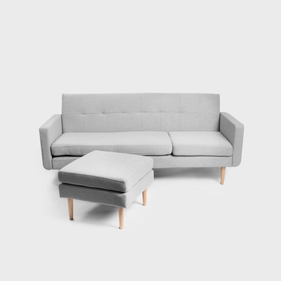 Kampinė sofa| MAMALU | modulinė pilka | 197x82,5x86 cm | Kampinė sofa| MAMALU | modulinė pilka | 197x82,5x86 cm |