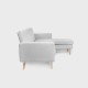Kampinė sofa| MAMALU | modulinė pilka | 197x82,5x86 cm | Kampinė sofa| MAMALU | modulinė pilka | 197x82,5x86 cm |