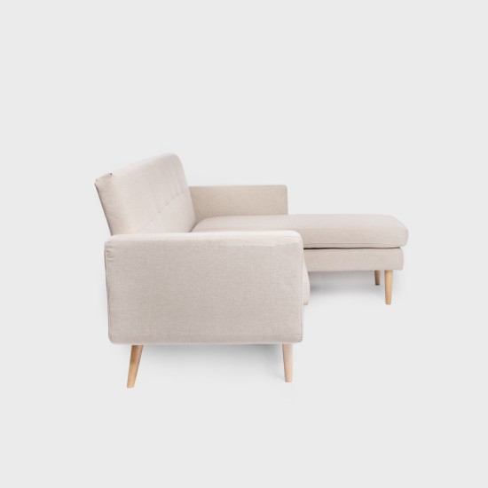 Kampinė sofa MAMALU | modulinė smėlio spalvos | 197x82,5x86 cm | Kampinė sofa MAMALU | modulinė smėlio spalvos | 197x82,5x86 cm |
