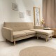 Kampinė sofa MAMALU | modulinė smėlio spalvos | 197x82,5x86 cm | Kampinė sofa MAMALU | modulinė smėlio spalvos | 197x82,5x86 cm |