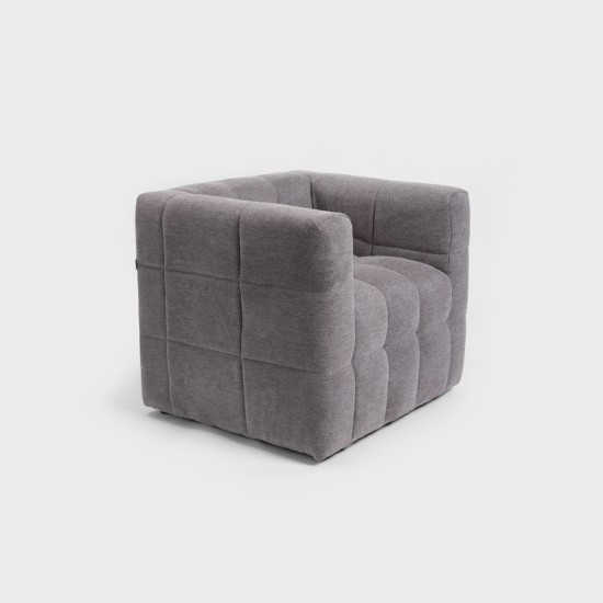 Fotelis | BISCOTT | pilkos spalvos | 80x68x65 cm | Fotelis | BISCOTT | pilkos spalvos | 80x68x65 cm |