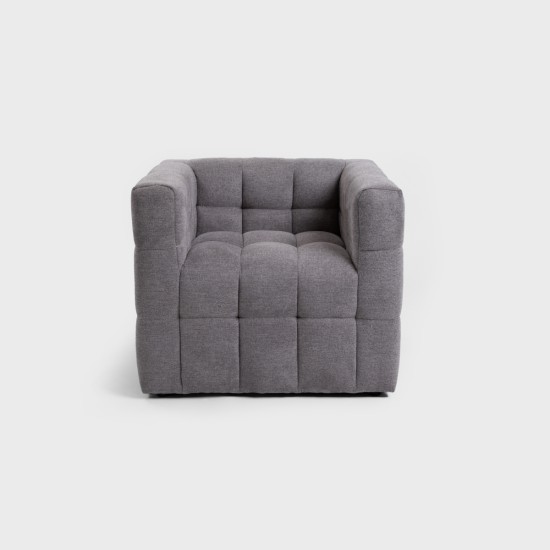 Fotelis | BISCOTT | pilkos spalvos | 80x68x65 cm | Fotelis | BISCOTT | pilkos spalvos | 80x68x65 cm |