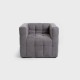 Fotelis | BISCOTT | pilkos spalvos | 80x68x65 cm | Fotelis | BISCOTT | pilkos spalvos | 80x68x65 cm |