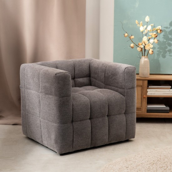 Fotelis | BISCOTT | pilkos spalvos | 80x68x65 cm | Fotelis | BISCOTT | pilkos spalvos | 80x68x65 cm |