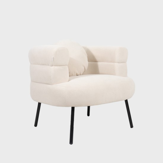 Fotelis SUAVE |Smėlio spalvos | 87x80x72 cm |
