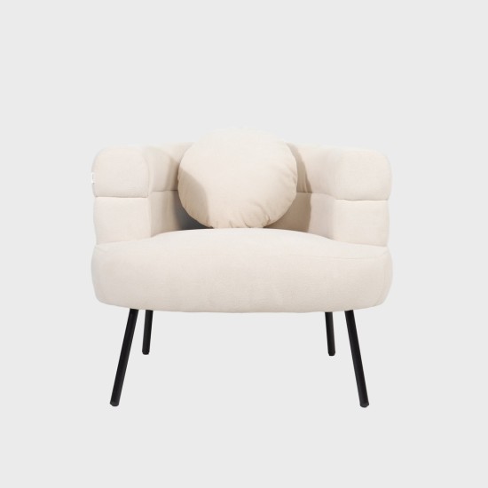 Fotelis SUAVE |Smėlio spalvos | 87x80x72 cm |