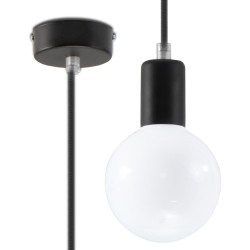 Pakabinamas šviestuvas EDISON juodas