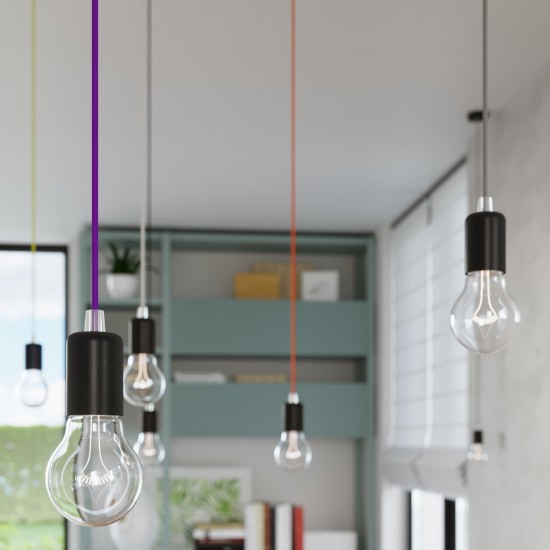 Pakabinamas šviestuvas EDISON juodas Pakabinamas šviestuvas EDISON juodas