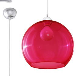 Pakabinamas šviestuvas BALL raudonas