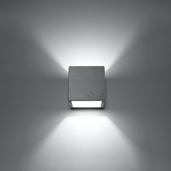 Sieninis šviestuvas QUAD concrete