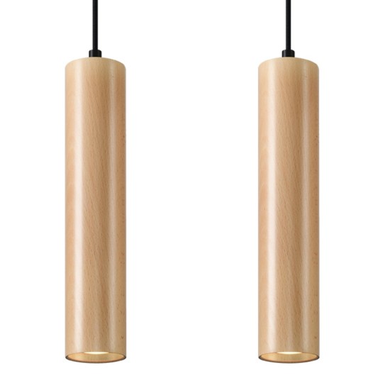 Pakabinamas šviestuvas LINO 2 wood