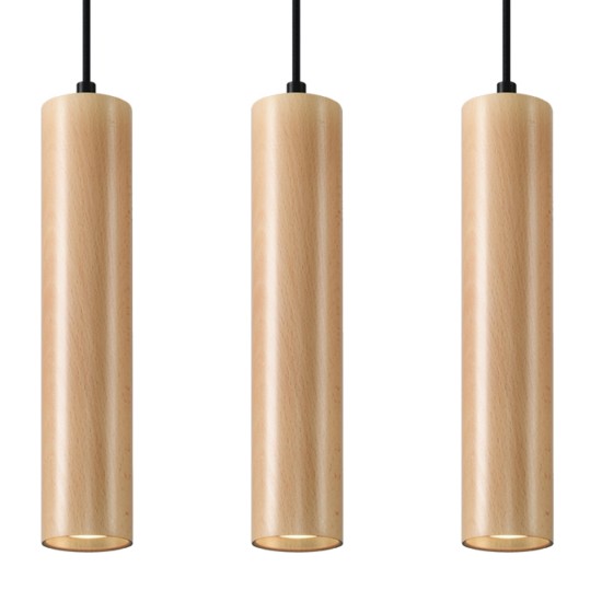 Pakabinamas šviestuvas LINO 3 wood Pakabinamas šviestuvas LINO 3 wood