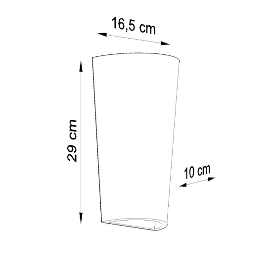 Sieninis keraminis šviestuvas LANA Sieninis keraminis šviestuvas LANA