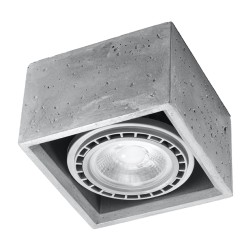 Lubinis šviestuvas QUATRO 1 betonas