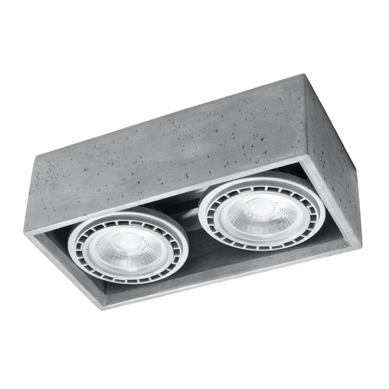 Lubinis šviestuvas QUATRO 2 concrete Lubinis šviestuvas QUATRO 2 concrete