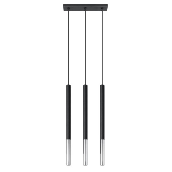 Pakabinamas šviestuvas MOZAICA 3L juoda/chromas Pakabinamas šviestuvas MOZAICA 3L juoda/chromas