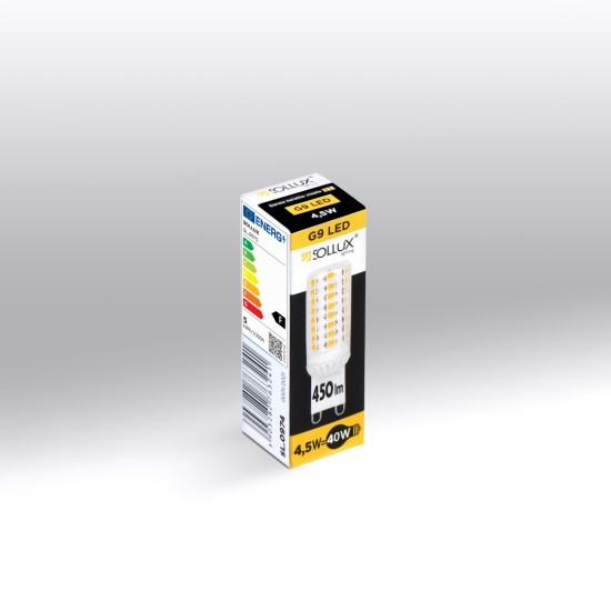 LED lemputė G9 3000K 4,5W 450lm LED lemputė G9 3000K 4,5W 450lm