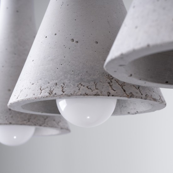 Pakabinamas šviestuvas REA 3L concrete Pakabinamas šviestuvas REA 3L concrete