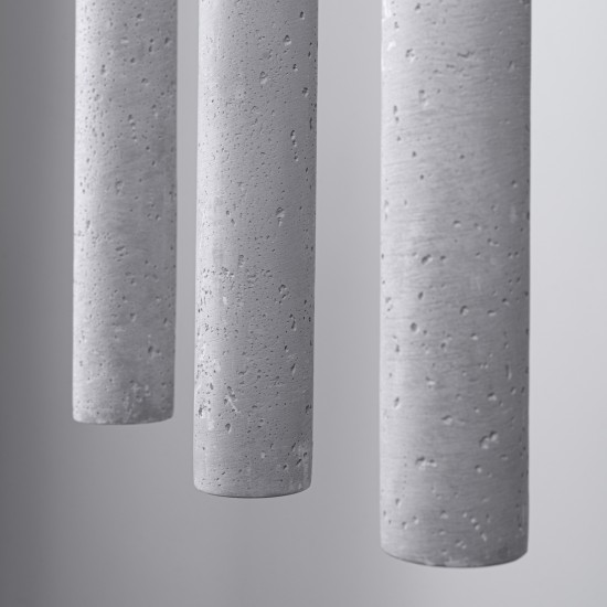 Pakabinamas šviestuvas PASTELO 3L betonas Pakabinamas šviestuvas PASTELO 3L betonas