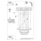 Šviestuvas RIO 3 55/78/110 auksinis LED 3000K Šviestuvas RIO 3 55/78/110 auksinis LED 3000K