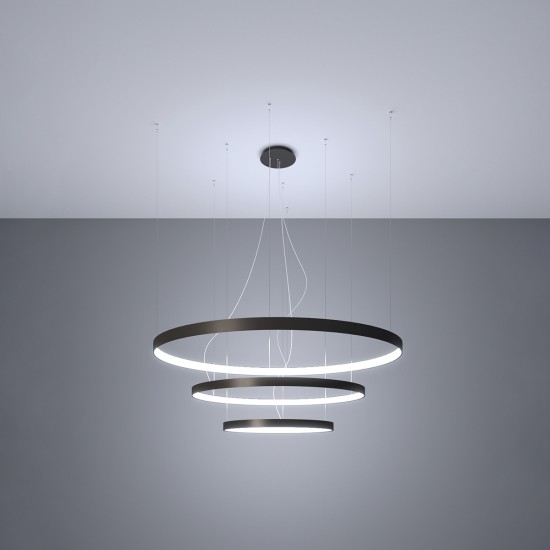 Šviestuvas RIO 3 55/78/110 juodas LED 4000K Šviestuvas RIO 3 55/78/110 juodas LED 4000K