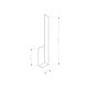 Sieninis šviestuvas LAHTI M baltas 4000K Sieninis šviestuvas LAHTI M baltas 4000K