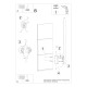 Sieninis šviestuvas LAHTI L juodas 4000K Sieninis šviestuvas LAHTI L juodas 4000K